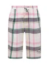 Tommy Hilfiger Madras Checkered Shorts In Pink