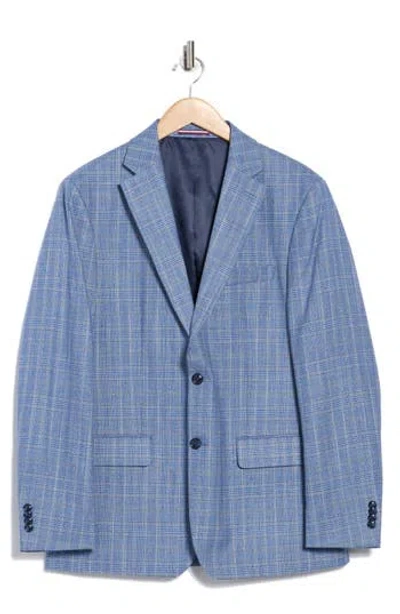Tommy Hilfiger Plaid Blazer In Blue