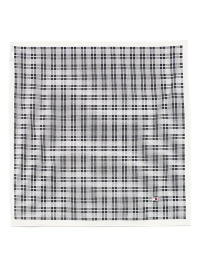 Tommy Hilfiger Plaid Neckerchief In Blue