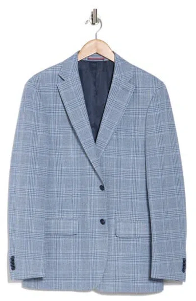Tommy Hilfiger Plaid Sport Coat In Light Blue