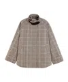 Tommy Hilfiger Check-pattern Storm-flap Jacket In Gray