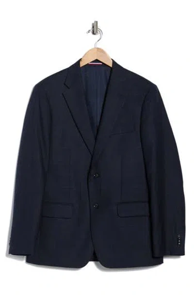 Tommy Hilfiger Plaid Two-button Wool Sport Coat In Blue