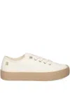 Tommy Hilfiger Platform Lace-up Sneakers In Neutral