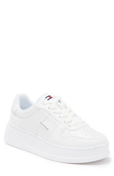 Tommy Hilfiger Platform Sneaker In White