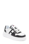 Tommy Hilfiger Platform Sneaker In White/black
