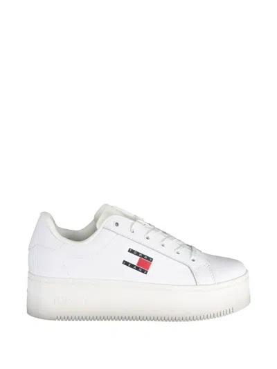Tommy Hilfiger Platform Sneakers In White