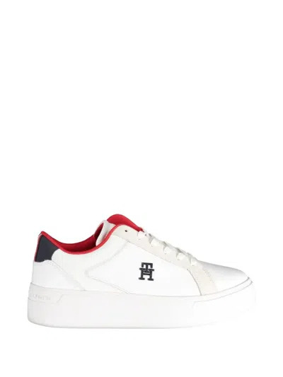 Tommy Hilfiger Platform Sneakers In White