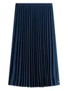 Tommy Hilfiger Pleated Midi Skirt In Blue