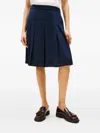 Tommy Hilfiger Pleated Midi Skirt In Blue