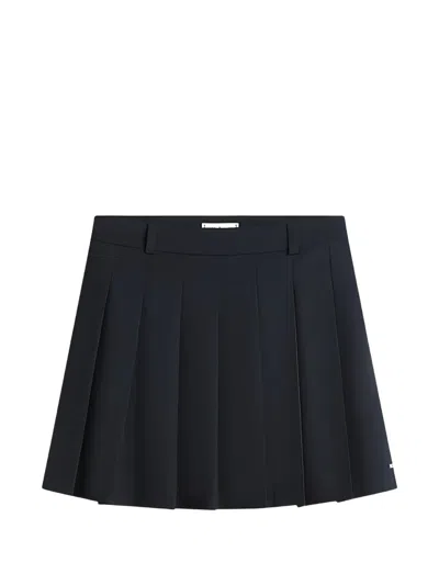 Tommy Hilfiger Pleated Mini Skirt In Blue