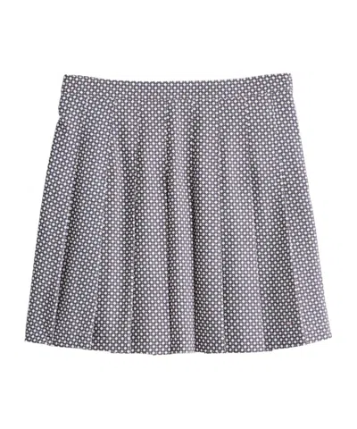 Tommy Hilfiger Pleated Miniskirt In Gray
