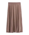 Tommy Hilfiger Pleated Skirt In Brown