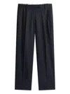 Tommy Hilfiger Pleated Trousers In Blue