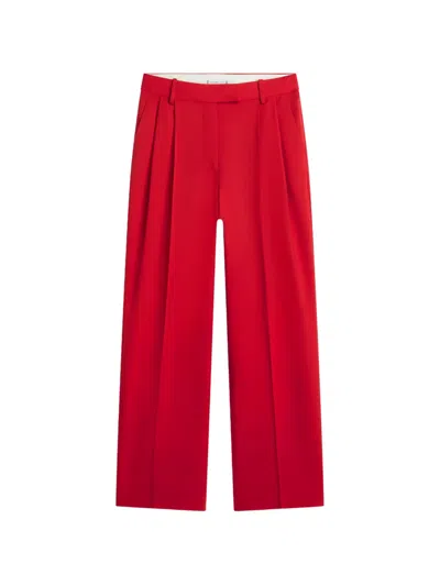 Tommy Hilfiger Pleated Trousers In Red