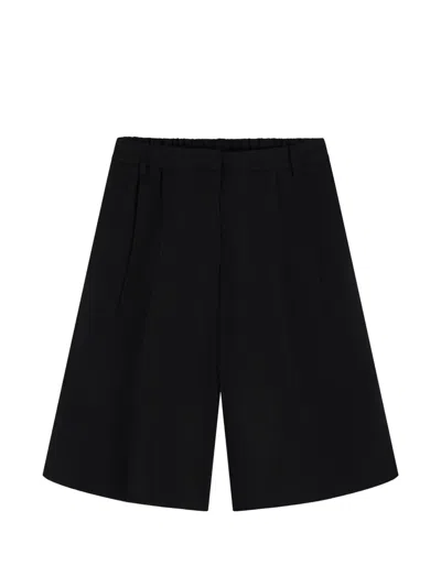 Tommy Hilfiger Pleated-detail Tailored Shorts In Black