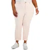 Tommy Hilfiger Plus Hampton Womens High Rise Straight Leg Chino Pants In Multi