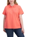 TOMMY HILFIGER PLUS SIZE SHORT-SLEEVE POLO SHIRT