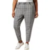 Tommy Hilfiger Plus Tribeca Womens Plaid Manmade Skinny Pants