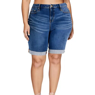 Tommy Hilfiger Plus Womens Denim Denim Shorts