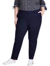 Tommy Hilfiger Plus Size Ponte Straight Leg Pants In Blue