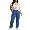 Tommy Hilfiger Plus Womens Stretch Twill Wide Leg Pants