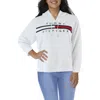 Tommy Hilfiger Plus Womens Sweatshirt Fitness Hoodie In Red