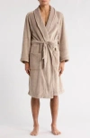 Tommy Hilfiger Plush Fleece Robe In Brown