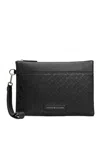 Tommy Hilfiger Pochet Th Monogram Pouch In Black