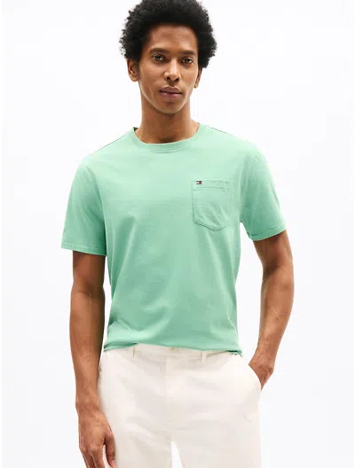 Tommy Hilfiger Pocket T In Frosted Evergreen