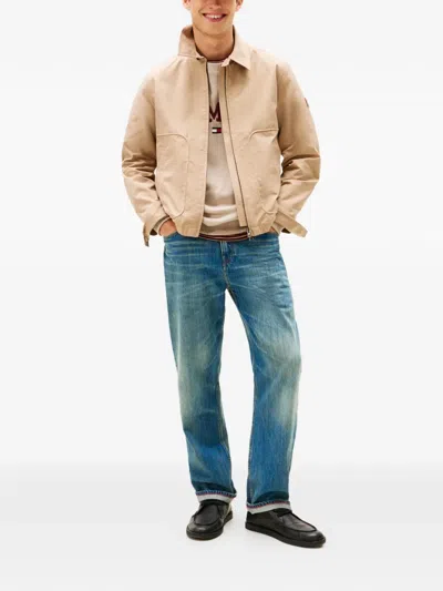 Tommy Hilfiger Pocket Zip-up Jacket In Neutral