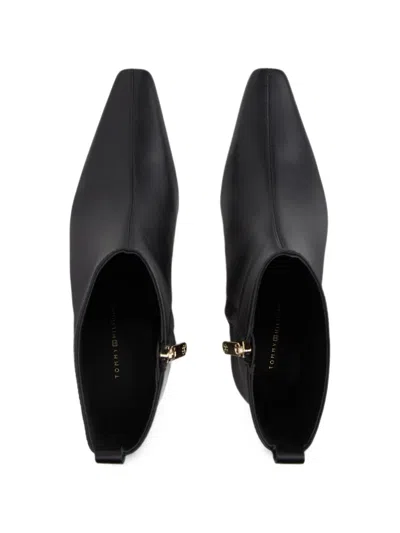 Tommy Hilfiger Pointed-toe Ankle Boots In Black