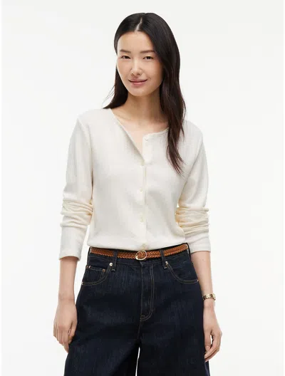Tommy Hilfiger Pointelle Cardigan T In Neutral
