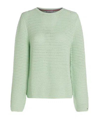 Tommy Hilfiger Pointelle Crochet Jumper