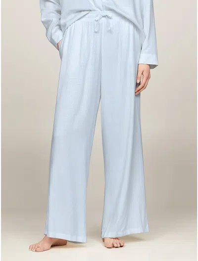 Tommy Hilfiger Polka Dot Jacquard Pajama Pant In Breezy Blue