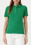 Tommy Hilfiger Polo 1985 Slim Pique Polo Ss In Green