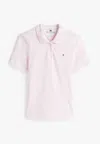 Tommy Hilfiger Polo 1985 Slim Pique Polo Ss In Pink