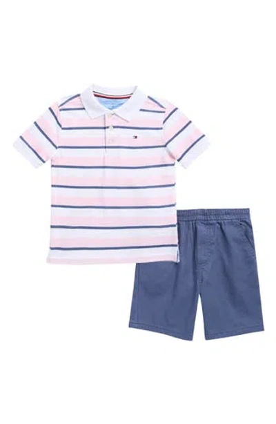 Tommy Hilfiger Kids'  Polo & Shorts Set In Neutral