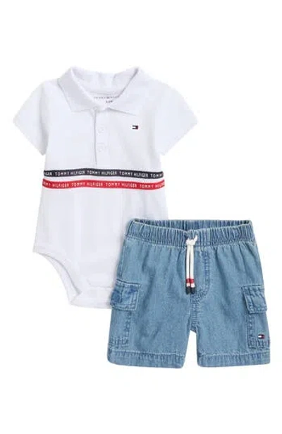 Tommy Hilfiger Babies'  Polo Bodysuit & Shorts