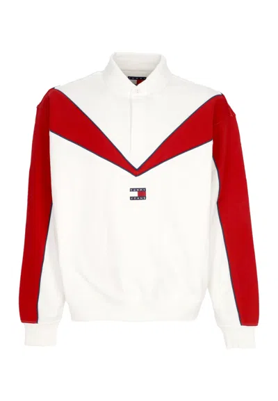 Tommy Hilfiger Polo Long Sleeves Game Day Rugby Ecru/arizona Red