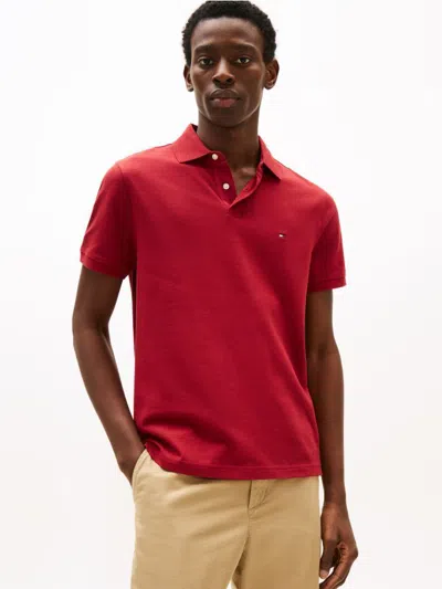 Tommy Hilfiger Polo Man  Mw0mw17770 Rbt Reg Polo Xit In Red