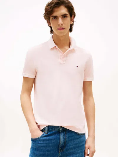 Tommy Hilfiger Polo Man  Mw0mw34757 Grmt Dye Ptb Pink Lily