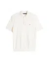 Tommy Hilfiger Polo Man  Mw0mw38465 Interlock Placket Ybr White In White