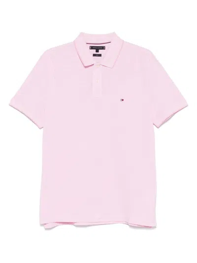 Tommy Hilfiger Polo Shirt With Logo In Pink