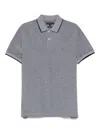 Tommy Hilfiger Polo Shirt With Logo In Gray
