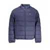 Tommy Hilfiger Chic Blue Long Sleeve Casual Jacket In Blue