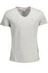 Tommy Hilfiger Gray Polyester Men T-shirt In Grey