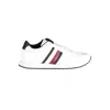 Tommy Hilfiger Lightweight Leather Flag Trainers White In White