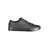 Tommy Hilfiger Logo-patch Canvas Sneakers In Black