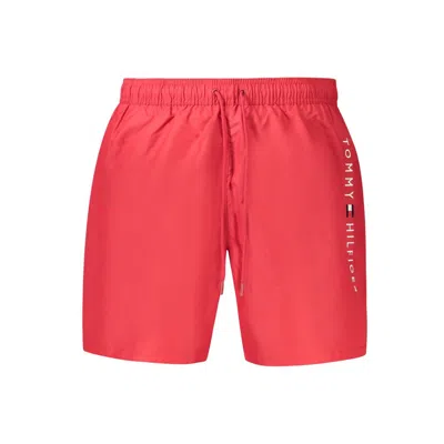 Tommy Hilfiger Polyester Men's Swimwear In Red