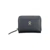 Tommy Hilfiger Elegant Blue Zip Wallet With Contrasting Details In Black